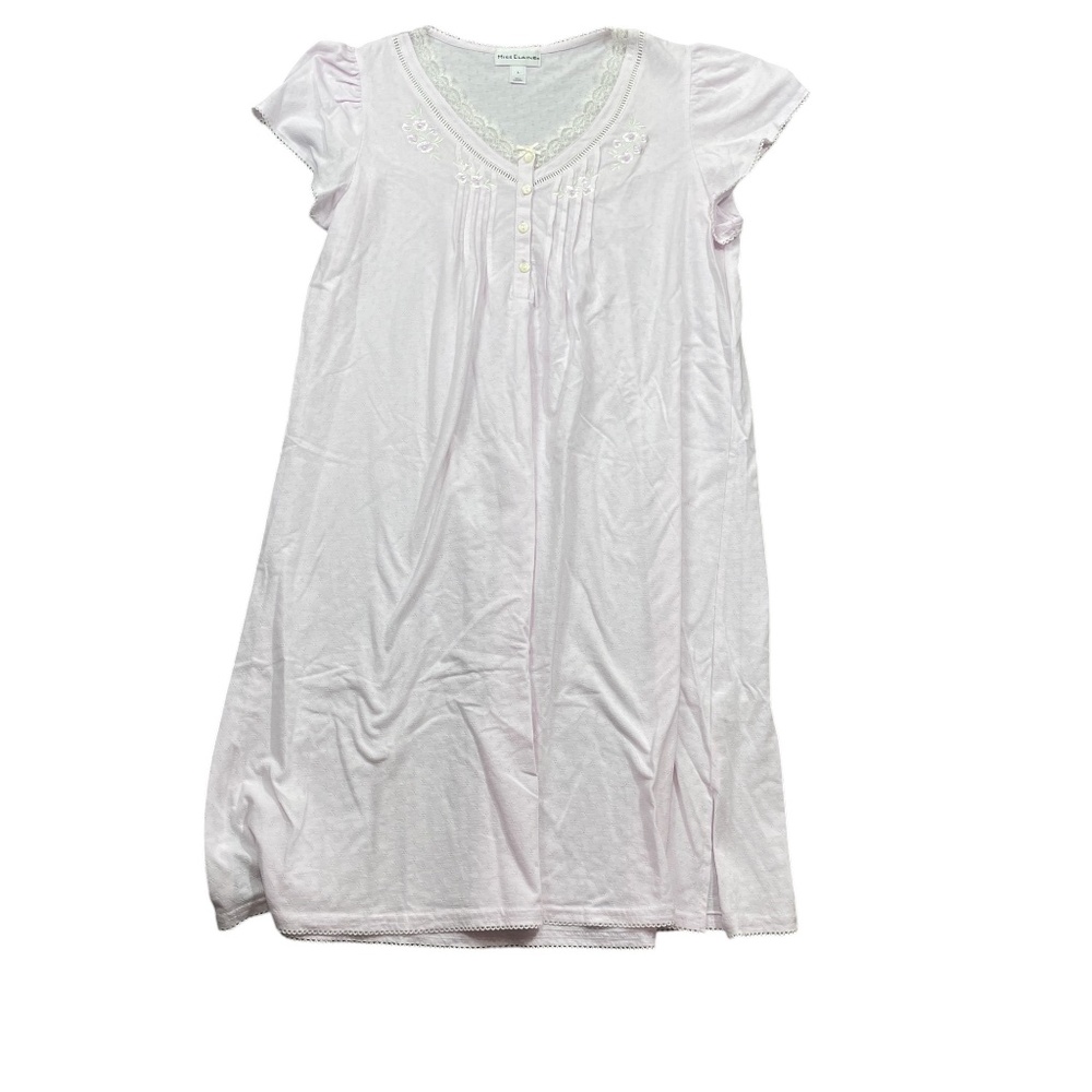 Miss Elaine Large Pink Lace Trim Night Gown